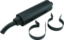 QuadBoss Slip-On Muffler for Honda ATC250ES (1985-1987) - Black Finish with Welded Internal Parts