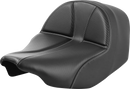 SADDLEMEN Dominator Solo Seat - Carbon Fiber w/ Silver Stitch - FLT/FLH '23-'24 823-07-0042