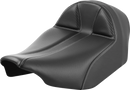 SADDLEMEN Dominator Solo Seat - Carbon Fiber w/ Silver Stitch - Extended Reach - FLT/FLH '23-'24 823-07E-0042