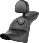 SADDLEMEN Roadsofa™ Seat - With Backrest - Carbon Fiber - FL 818-33-185BR