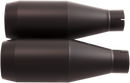 TRASK Slip-On Mufflers - Black TM-3042BK