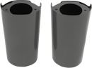 DRAG SPECIALTIES Fork Slider Covers - Extended +2" (8.5") - Black 77492B