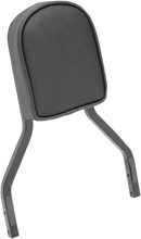 DRAG SPECIALTIES SEATS Sissy Bar Pad - Short - Smooth W/Piping - Black 0822-0297