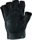 Kuryakyn Leather By River Road Tucson Shorty Gloves Black - Small