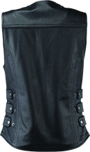 Kuryakyn River Road Plains Leather Vest for Women – Black, Small