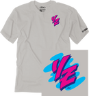 FACTORY EFFEX Yamaha Retro YZ T-Shirt - Light Gray - Large 28-87214