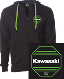 FACTORY EFFEX Kawasaki Octagon Zip-Up Hoodie - Black - 2XL 28-88158