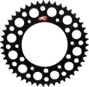 RENTHAL Rear Sprocket - Aluminum - 46 Tooth - Black 224U-520-46GPBK