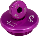 WORKS CONNECTION Engine Plug for Kawasaki 24-P624 in Purple - Precision Machined Aluminum