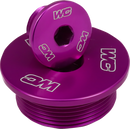 WORKS CONNECTION Honda 24-P604 Engine Plugs - Purple Aluminum Replacement Set