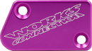 WORKS CONNECTION Front Brake Reservoir Cap for Yamaha 21-P032 - Purple Aluminum Cover