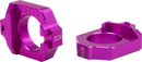 WORKS CONNECTION Elite Axle Block Kit for Yamaha 17-P281 - Purple