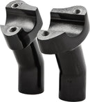 H Bar Risers 3.5" Pullback Black