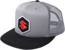 FACTORY EFFEX Suzuki Mark Snapback Hat - Black/Gray 18-86400
