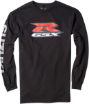 FACTORY EFFEX Suzuki GSX-R Long-Sleeve T-Shirt - Black - Medium 17-87412