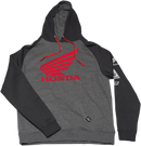 FACTORY EFFEX Honda Wing Hoodie - Black/Charcoal - XL 22-88306