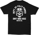 DBK Fully Pinned Youth Tee Black YL - 100% Cotton, 6 oz Standard Tee