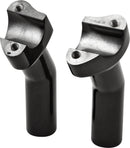 H Bar Risers 4.5" Pullback Black