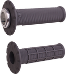 ODI Universal Lock-On Half Waffle Grips - Graphite/Silver H21UHWH