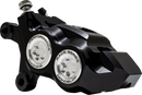 Performance Machine (PM) 0053-2957-MC Left Brake Caliper for 11.8 Inch Rotors – Black Anodized with Clear Bore Caps