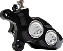 Performance Machine (PM) 0053-2957-MC Left Brake Caliper for 11.8 Inch Rotors – Black Anodized with Clear Bore Caps