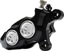 Performance Machine (PM) Caliper 0053-2958-MC for 11.8-inch Rotors - Black Anodized with Clear Bore Caps