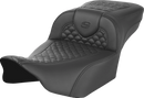 SADDLEMEN Roadsofa™ Seat - Dragon Scale Stitch - w/o Backrest - Extended Reach - FLTR/FLHX '23-'25 823-07-20900