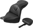 SADDLEMEN RoadSofa™ Seat - with Backrest - Black Stitch - FXBR/S '18-'20 818-31-187BR
