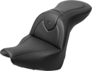 SADDLEMEN RoadSofa™ Seat - with Backrest - Black Stitch - FXBR/S '18-'20 818-31-187BR