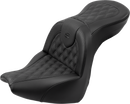 SADDLEMEN Roadsofa™ Seat - with Backrest - Lattice Stitch - FXBR/S '18-'20 818-31-182BR