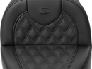 SADDLEMEN Roadsofa™ Seat - with Backrest - Lattice Stitch - FXBR/S '18-'20 818-31-182BR