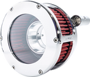 FEULING PARTS BA Air Cleaner Kit - Chrome/Clear with Red Filter - '08-'17 Dyna/Softail/Touring 5458