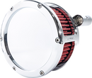 FEULING PARTS BA Air Cleaner Kit - Chrome with Red Filter - '93-'99 Evolution Big Twin 5467