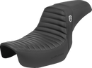 SADDLEMEN Pro Series SDC Performance Seat - w/o Backrest - Tuck-n-Roll/Carbon Fiber - Gripper - Dyna '06-'17 SC80604T