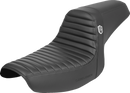 SADDLEMEN Pro Series SDC Performance Seat - w/o Backrest - Tuck-n-Roll/Carbon Fiber - Gripper - FXR '86-'94 SC88209T