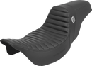 SADDLEMEN Pro Series SDC Performance Seat - w/o Backrest - Tuck-n-Roll/Carbon Fiber - Gripper - FL '08-'23 SC80807T