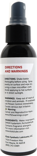 KLOTZ OIL Quick Detailer KS-324 – 4 fl oz. Car Polishing and Surface Cleaner