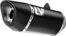 LEOVINCE LV-14 R Slip-On Muffler - Black Edition - Z/Ninja 400/500 15607BU