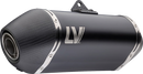 LEOVINCE LV-14 Slip-On Muffler - Black - XL 750 Transalp 15601BU