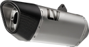 LEOVINCE LV-14 R Slip-On Muffler - Stainless Steel - Z/Ninja 400/500 15607U