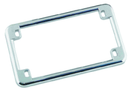 Bikers Choice Chrome License Plate Frame 6 3/4 x 3 3/4 Custom for U.S. Motorcycles