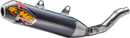FMF Q4 Hex S/A Slip-On Muffler for Kawasaki KX 250 - Part