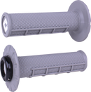 ODI Half Waffle v2.1 Lock-On Grips - ATV/MX - Soft Gray/Black J33HWG-B