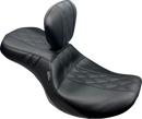 LE PERA Outcast Seat - With Backrest - GT2 Inlay - FLH/FLT '23-'25 LV-997BRGT2