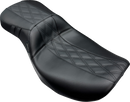 LE PERA Outcast Daddy Long Legs Seat - 2Up - w/o Backrest - GT2 Inlay - FLH/FLT '23-'25 LV-997DLGT2