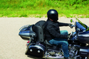Kuryakyn Momentum Wanderer Seat Bag - 60 Liter Touring Passenger Seat Storage with Organizer and Padded Support