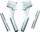 Kuryakyn Deluxe Neck Cover Kit for 1995-2005 Harley Davidson Touring Models - Chrome Part
