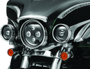 Kuryakyn Orbit 4-1/2 Inch Passing Lamps Black - High-Output LED Headlights for Powersports