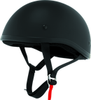 Bikers Choice Skid Lids Original Helmet Flat Black – Medium, Low-Profile Contoured Design with D.O.T. Certification