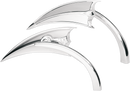 ARLEN NESS Mirror - Micro - Scoop - Side View - Triangle - Chrome - Left 13-060